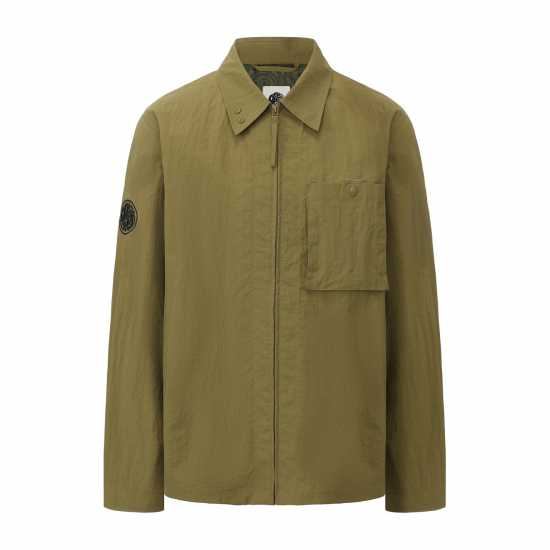 Pretty Green Heaton Ovrshrt Mens Khaki 