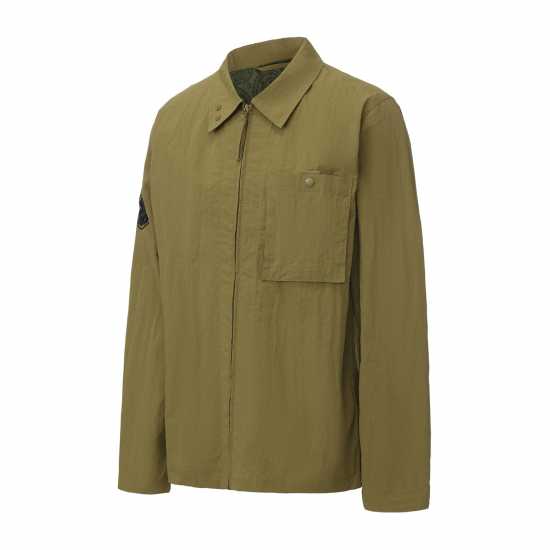 Pretty Green Heaton Ovrshrt Mens Khaki 