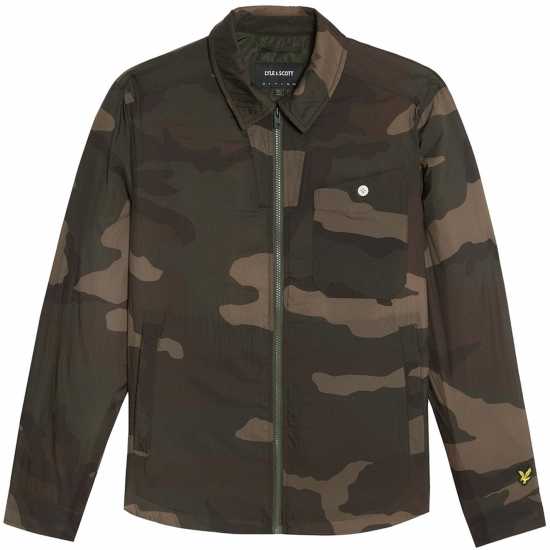 Lyle And Scott Lyle Camo Overshirt Sn54  