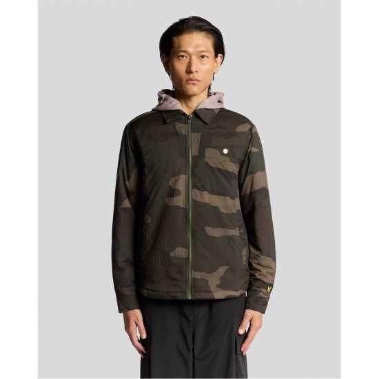 Lyle And Scott Lyle Camo Overshirt Sn54  