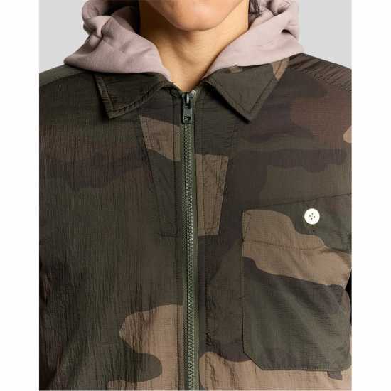 Lyle And Scott Lyle Camo Overshirt Sn54  