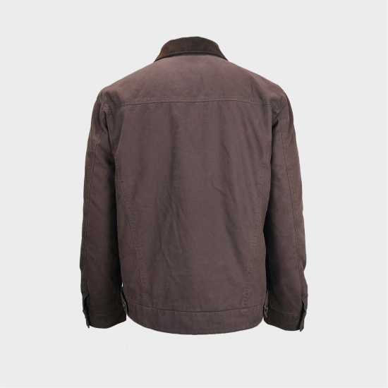 Jack Wills Stone Canvas Jkt Sn54 Black Coffee 