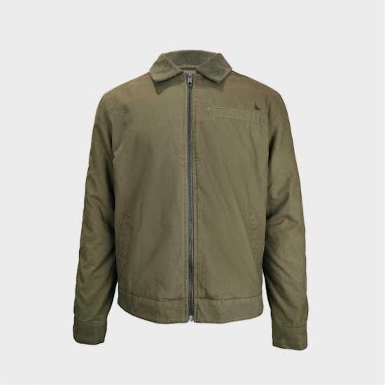 Jack Wills Stone Canvas Jkt Sn54 Olive 