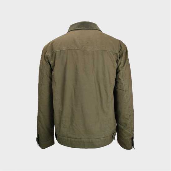 Jack Wills Stone Canvas Jkt Sn54 Olive 