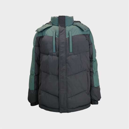 Jack Wills Jw Coast Short Puffer Jacket Черно/Бор Jack Wills Jw Coast Short Puffer Jacket Черно/Бор