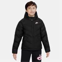 Nike Детско Яке Filled Jacket Junior Black/Pink Детски якета и палта