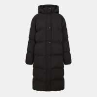 Hooded Longline Puffer Jacket  