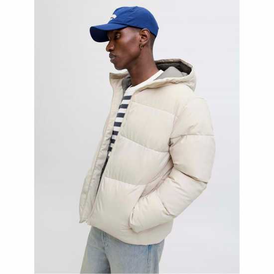 Мъжко Яке Jack And Jones Global Puffer Jacket Mens Moonbeam 