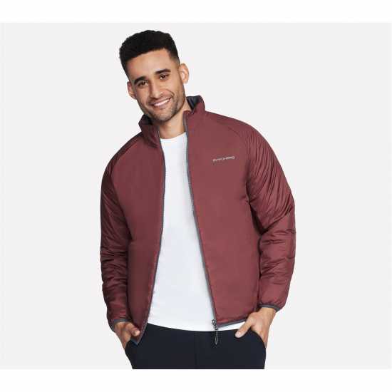 Skechers Шел Яке Goshield Altitude Reversible Softshell Jacket Черно/Тъмно сиво 