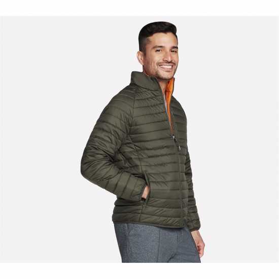 Skechers Шел Яке Goshield Altitude Reversible Softshell Jacket Кафяво/Маслина Skechers Шел Яке Goshield Altitude Reversible Softshell Jacket Кафяво/Маслина