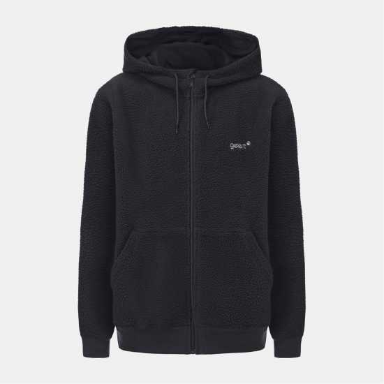 Gelert Шерпа Яке Sherpa Jacket Hoodie Mens Charcoal 