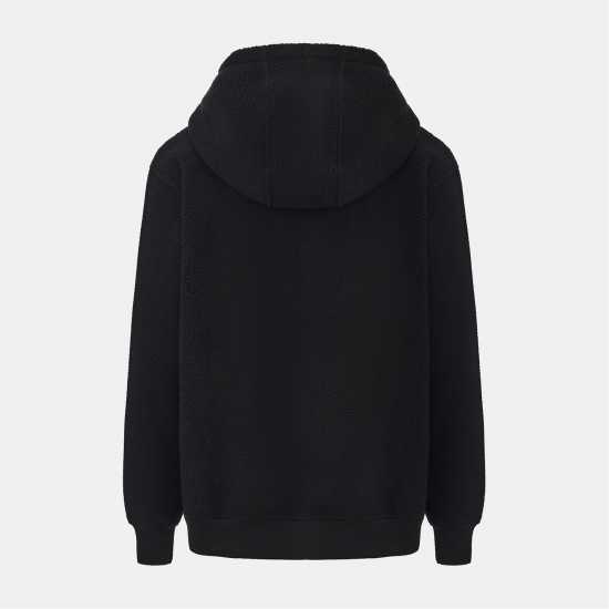 Gelert Шерпа Яке Sherpa Jacket Hoodie Mens Black 