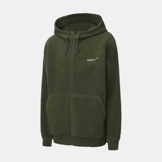 Gelert Шерпа Яке Sherpa Jacket Hoodie Mens Khaki 