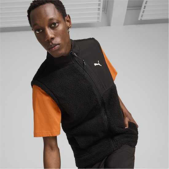 Мъжки якета и палта Puma Мъжка Грейка Полар Fleece Gilet Mens Черно Пума Puma Мъжка Грейка Полар Fleece Gilet Mens Черно Пума Мъжки якета и палта