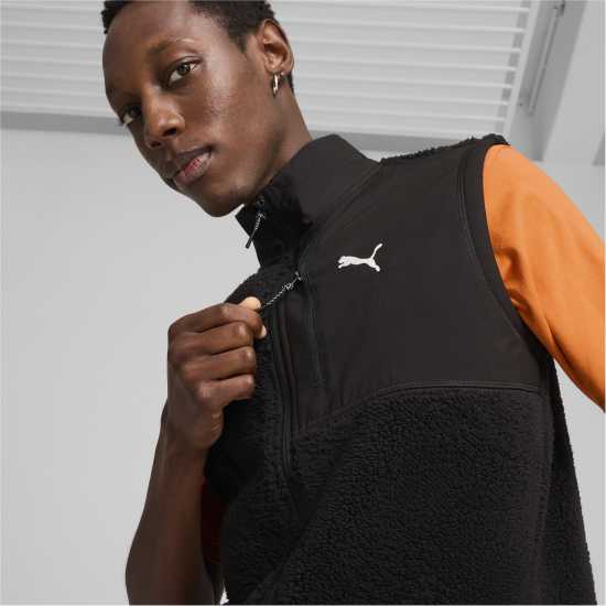 Мъжки якета и палта Puma Мъжка Грейка Полар Fleece Gilet Mens Черно Пума Puma Мъжка Грейка Полар Fleece Gilet Mens Черно Пума Мъжки якета и палта