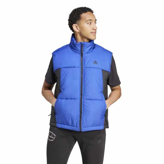 Adidas 3-Stripes Puffy Vest Mens Adidas 3-Stripes Puffy Vest Mens