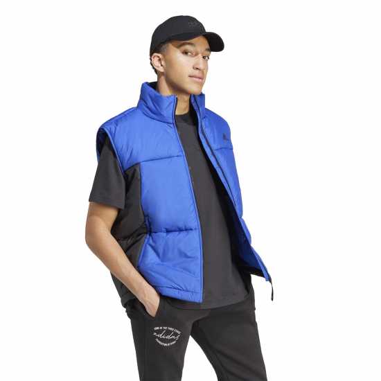 Adidas 3-Stripes Puffy Vest Mens Adidas 3-Stripes Puffy Vest Mens