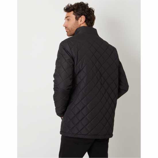 Ватирано Яке Funnel Neck Diamond Quilted Jacket  