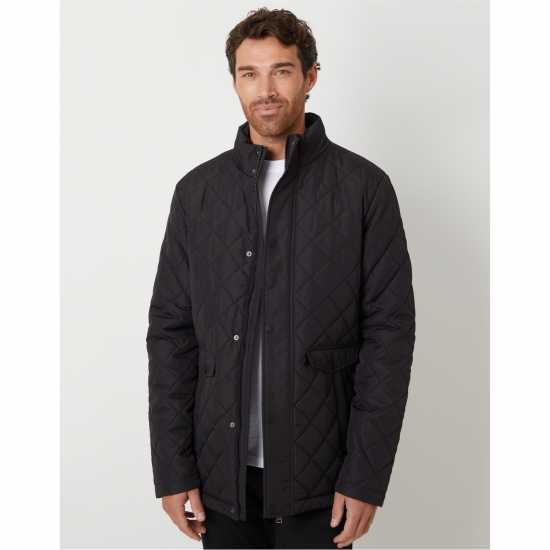 Ватирано Яке Funnel Neck Diamond Quilted Jacket  