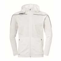 Uhlsport Stream 22 Hooded Performance Training Jacket Бяло/Черно 