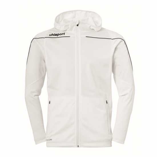 Uhlsport Stream 22 Hooded Performance Training Jacket Бяло/Черно 