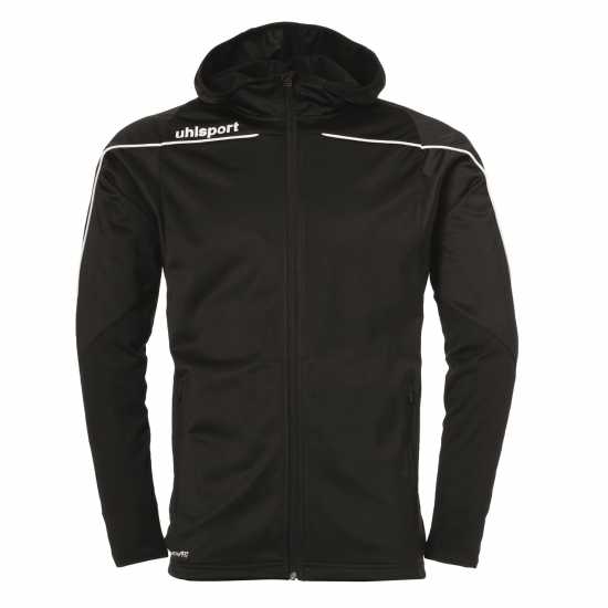 Uhlsport Яке С Качулка Stream 22 Hooded Jacket Adults Черно/Бяло Мъжки якета и палта