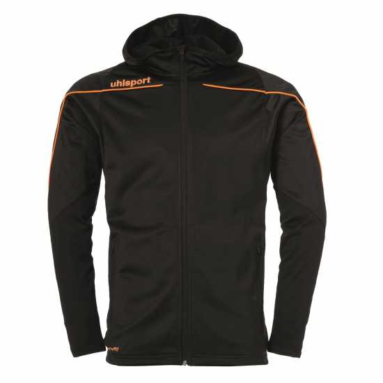 Uhlsport Stream 22 Hooded Performance Training Jacket Черно/Оранжево 