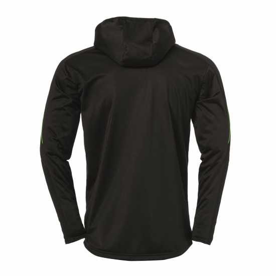 Uhlsport Stream 22 Hooded Performance Training Jacket Черно/Зелено Дрехи за фитнес