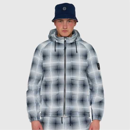 Marshall Artist Shadow Check Short Puffer Jacket  