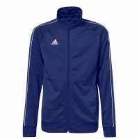 Adidas Детско Спортно Горнище Core 18 Track Jacket Junior Blue/White Детски якета и палта
