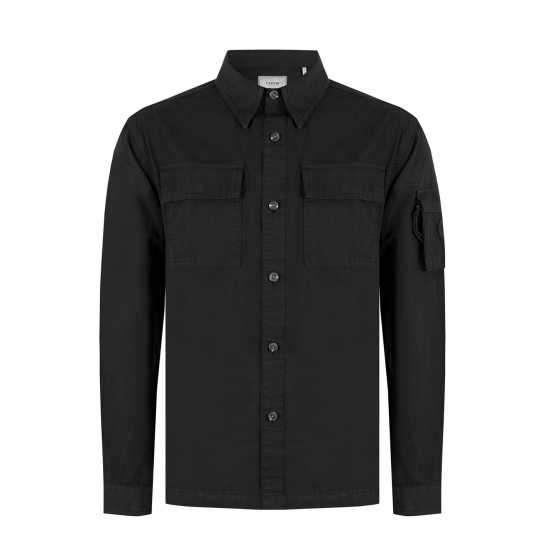 Firetrap Мъжка Риза Andor Utility Overshirt Mens Черно Firetrap Мъжка Риза Andor Utility Overshirt Mens Черно