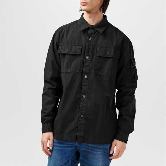 Firetrap Мъжка Риза Andor Utility Overshirt Mens Черно Firetrap Мъжка Риза Andor Utility Overshirt Mens Черно