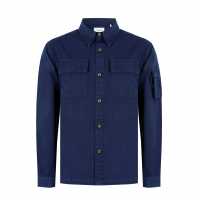 Firetrap Мъжка Риза Andor Utility Overshirt Mens Морска синьо 