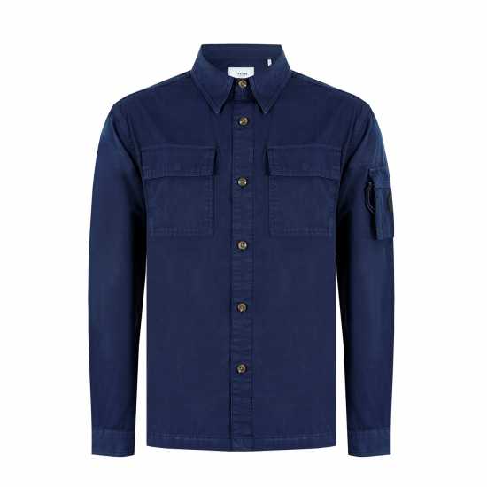 Firetrap Мъжка Риза Andor Utility Overshirt Mens Морска синьо Firetrap Мъжка Риза Andor Utility Overshirt Mens Морска синьо