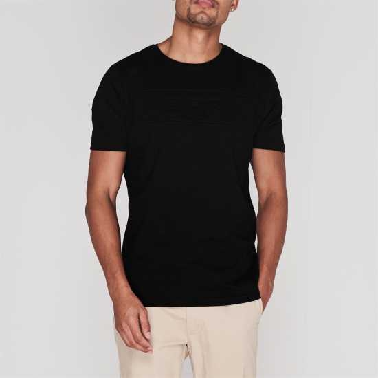 Bench Тениска Mens Fairfax T Shirt Black Мъжки ризи