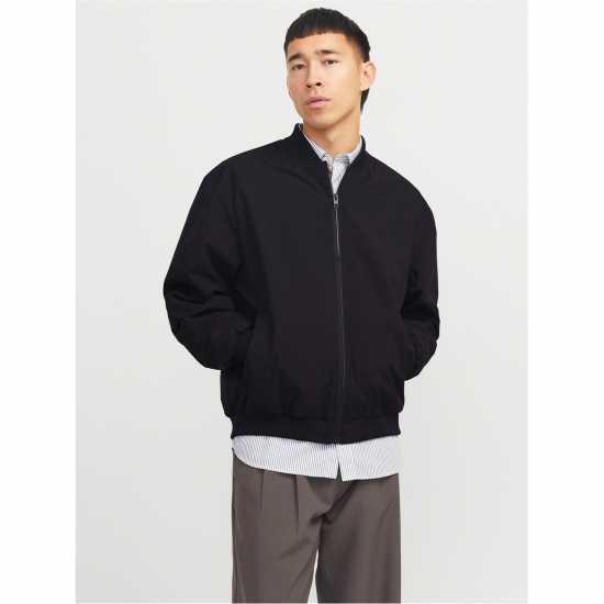 Мъжко Яке Бомбър Jack And Jones Charge Bomber Jacket Mens Black 