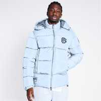 Blood Brother Heavyweight Puffer Jacket Прахообразно синьо Blood Brother Heavyweight Puffer Jacket Прахообразно синьо
