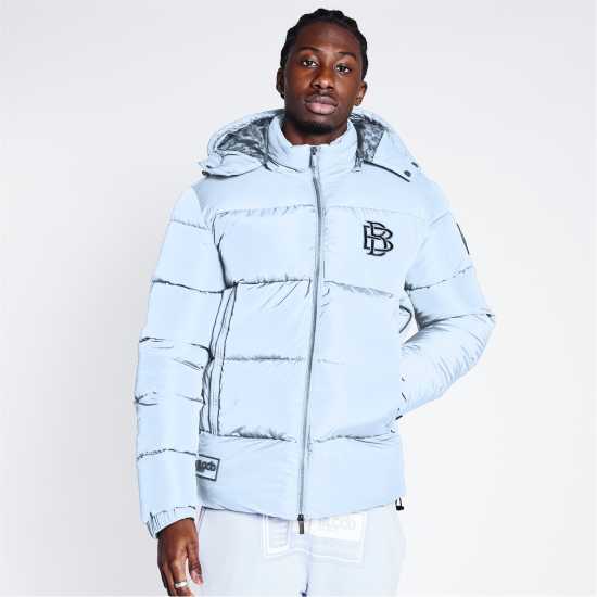 Blood Brother Heavyweight Puffer Jacket Прахообразно синьо Blood Brother Heavyweight Puffer Jacket Прахообразно синьо