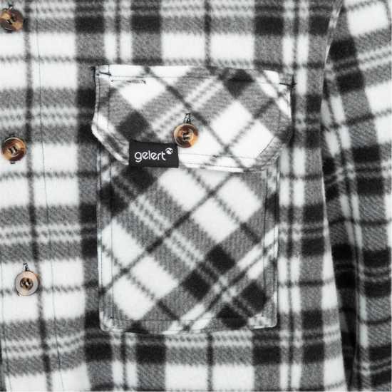 Gelert Мъжко Яке С Качулка Sherpa Hooded Jacket Mens Черно/Бяло 