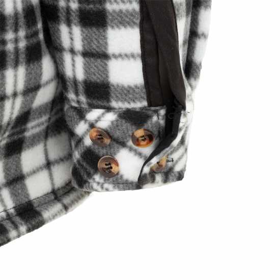 Gelert Мъжко Яке С Качулка Sherpa Hooded Jacket Mens Черно/Бяло 