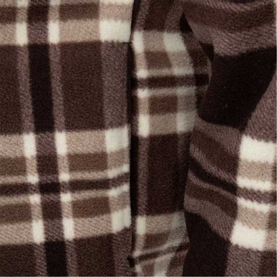 Gelert Мъжко Яке С Качулка Sherpa Hooded Jacket Mens Тъмно кафяво/Бежово 