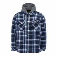 Gelert Мъжко Яке С Качулка Sherpa Hooded Jacket Mens Морско синьо/Бяло Gelert Мъжко Яке С Качулка Sherpa Hooded Jacket Mens Морско синьо/Бяло