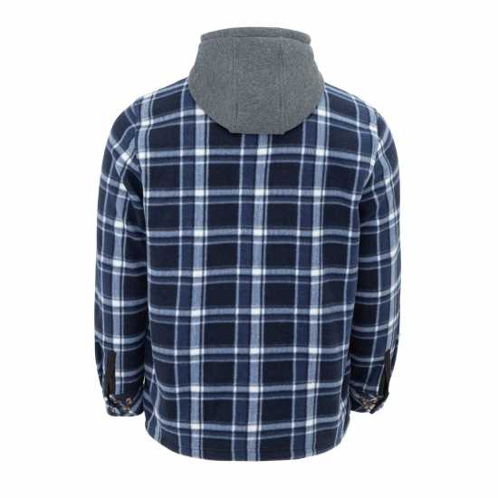 Gelert Мъжко Яке С Качулка Sherpa Hooded Jacket Mens Морско синьо/Бяло 