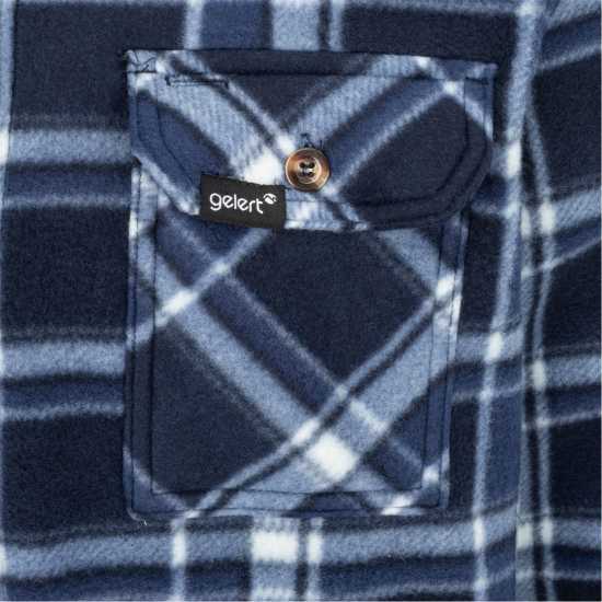 Gelert Мъжко Яке С Качулка Sherpa Hooded Jacket Mens Морско синьо/Бяло 