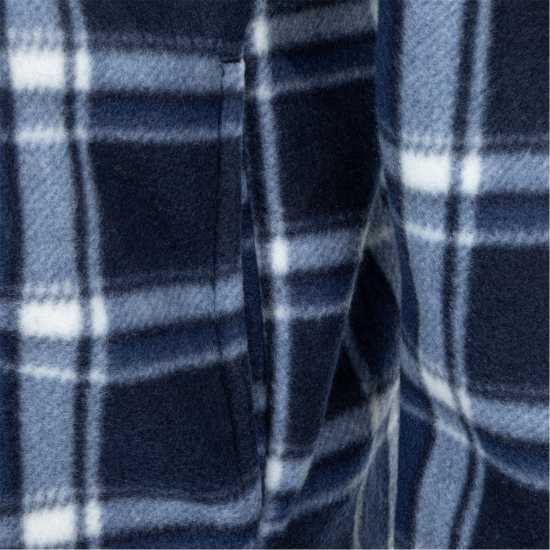 Gelert Мъжко Яке С Качулка Sherpa Hooded Jacket Mens Морско синьо/Бяло 