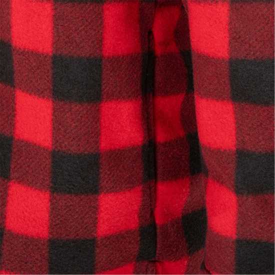 Gelert Мъжко Яке С Качулка Sherpa Hooded Jacket Mens Черно/Червено 