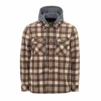 Gelert Мъжко Яке С Качулка Sherpa Hooded Jacket Mens Кафяво/Бежово Gelert Мъжко Яке С Качулка Sherpa Hooded Jacket Mens Кафяво/Бежово