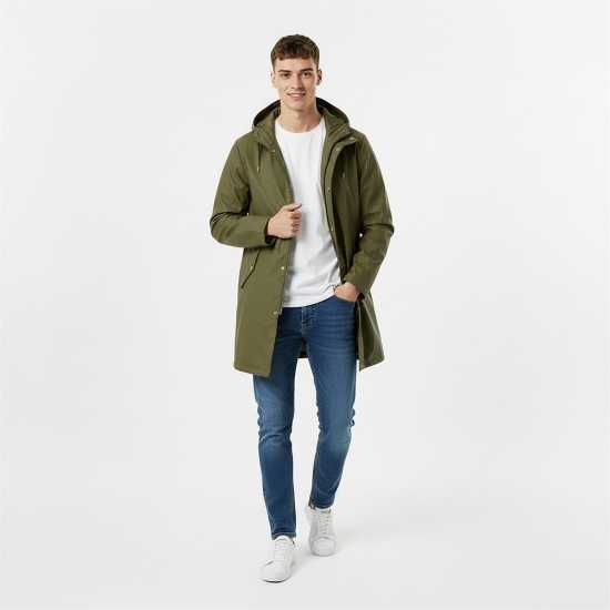 Jack Wills Men's Fisher Water And Wind Resistant 2.5 Layer Long Sleeve Rain Anorak  