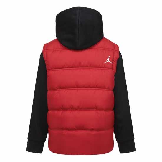 Air Jordan Kids'  Lightweight Quilted Puffer Jacket Червен/Черен 