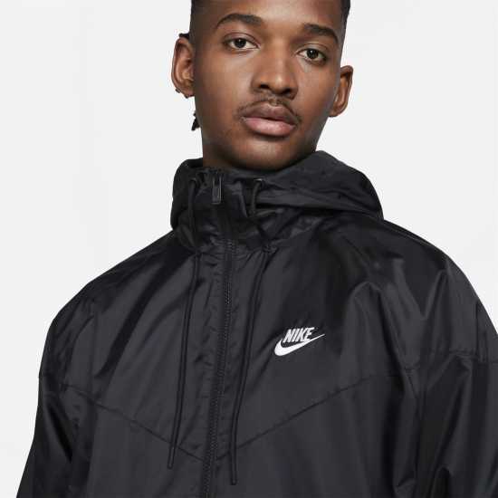 Nike Sportswear Heritage Essentials Windrunner Men's Hooded Jacket Black Мъжки грейки